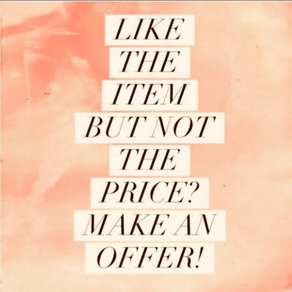 Like the item but not the price? Make an offer!
